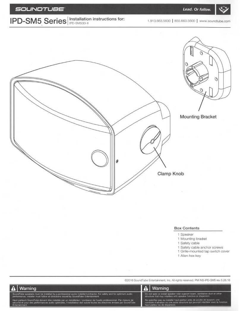 Sound Tube IPD-SM500i-II installation instructions