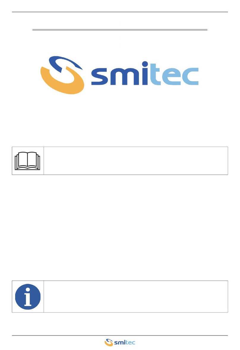 Smitec ICOS 3110 Installation, use and maintenance manual