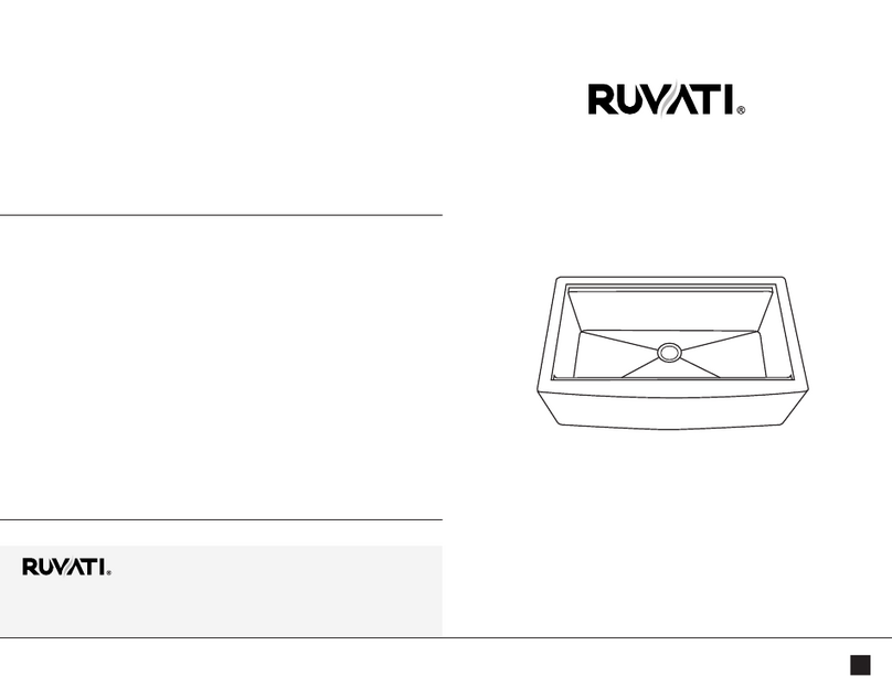 RUVATI FARMHOUSE SINK RVG1533 installation guide