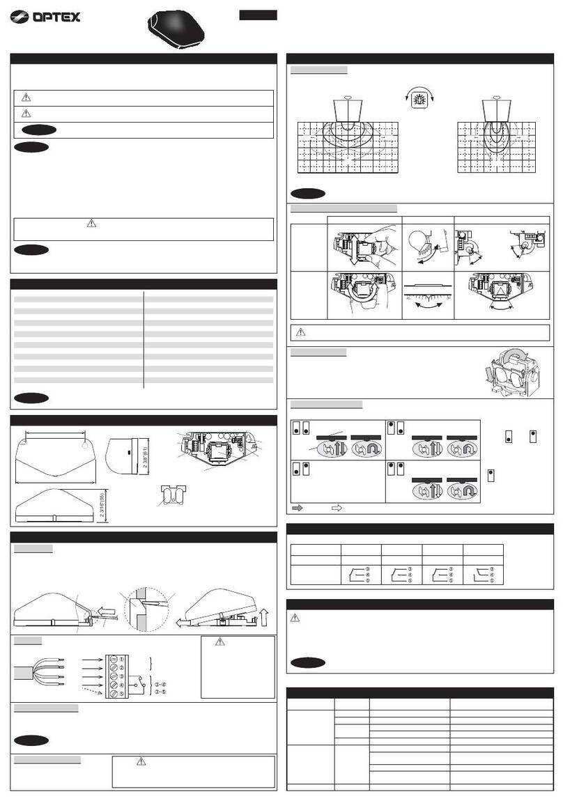 Optex REACTION TWO User manual