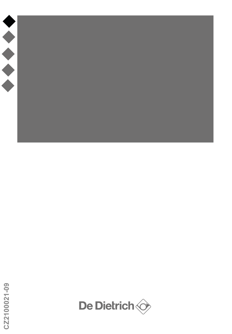 DeDietrich DOP8574 Series user guide