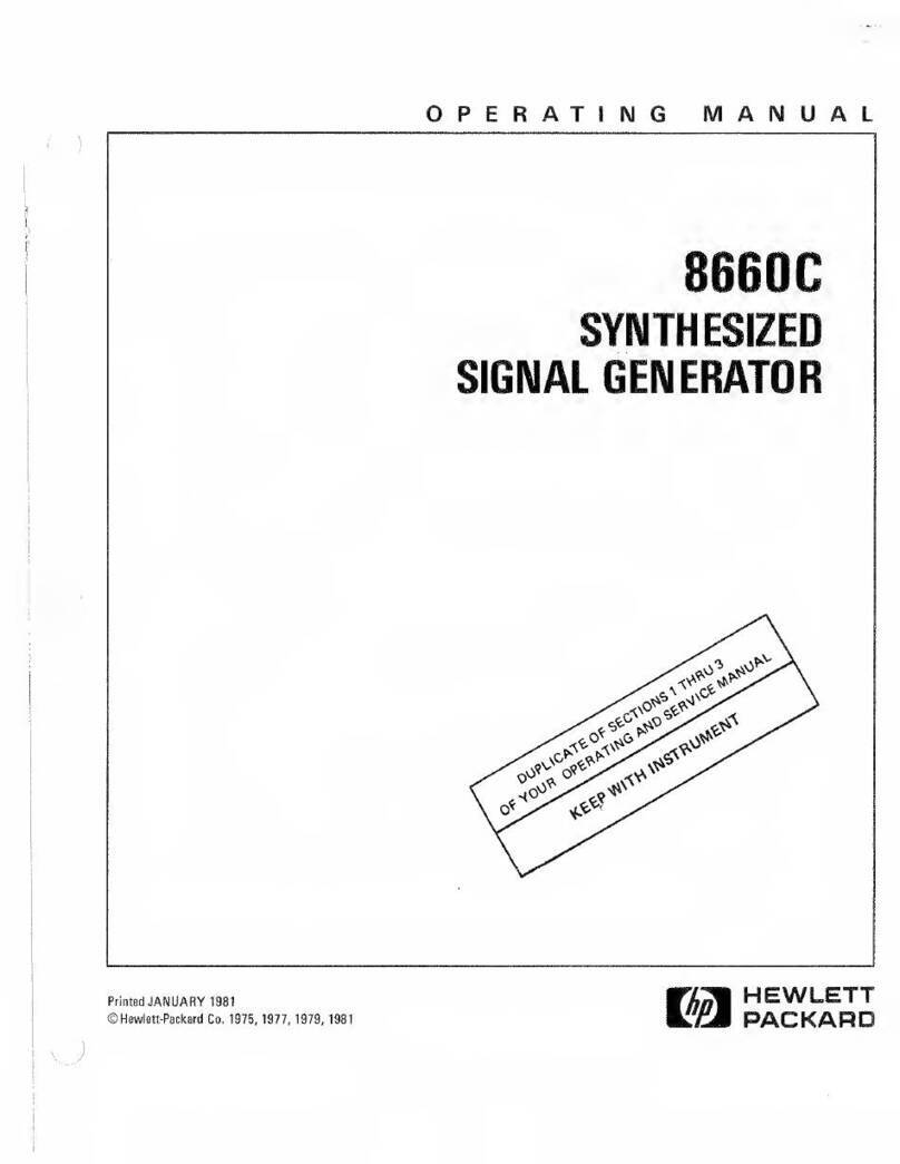 HP 8660C User manual