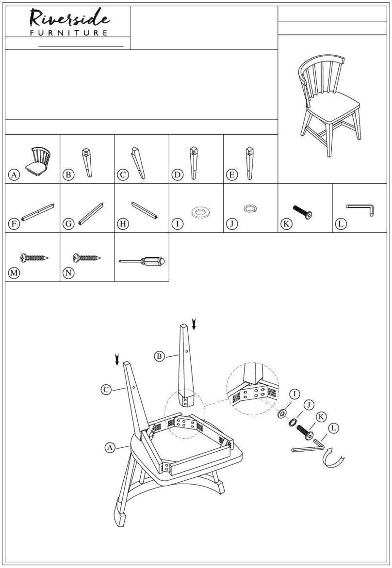 Riverside Furniture Windsor 37255 manual