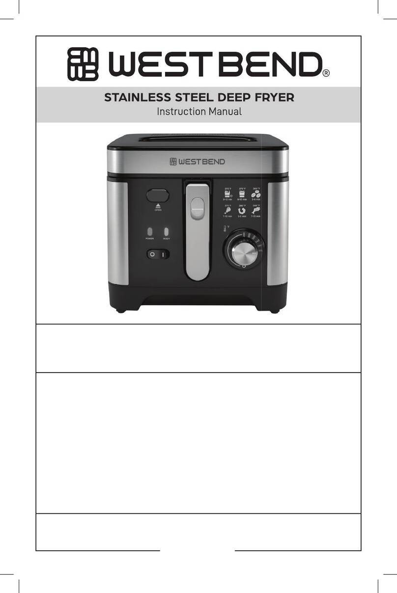 West Bend DFW3LBK13 instruction manual