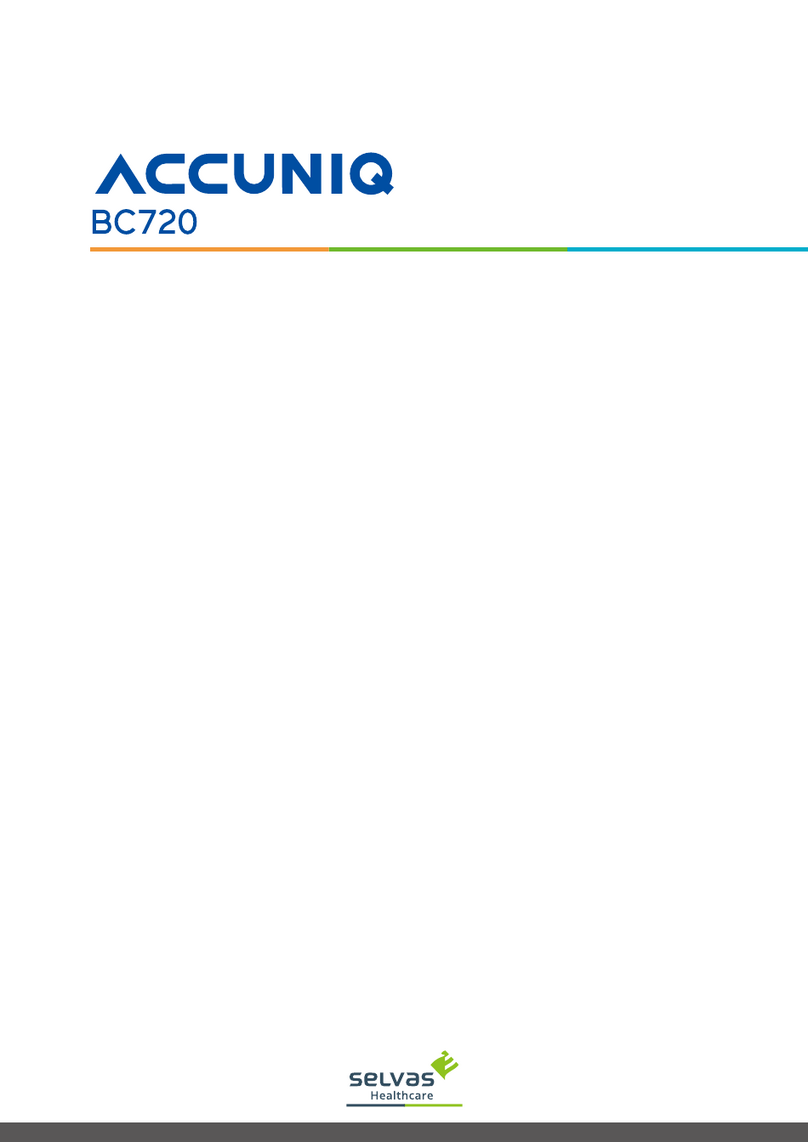 SELVAS Healthcare ACCUNIQ BC720 user manual