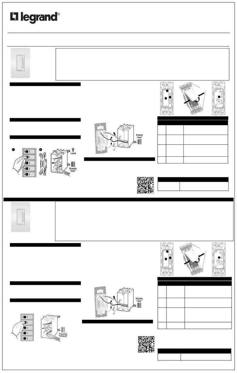 LEGRAND WNRL64 manual