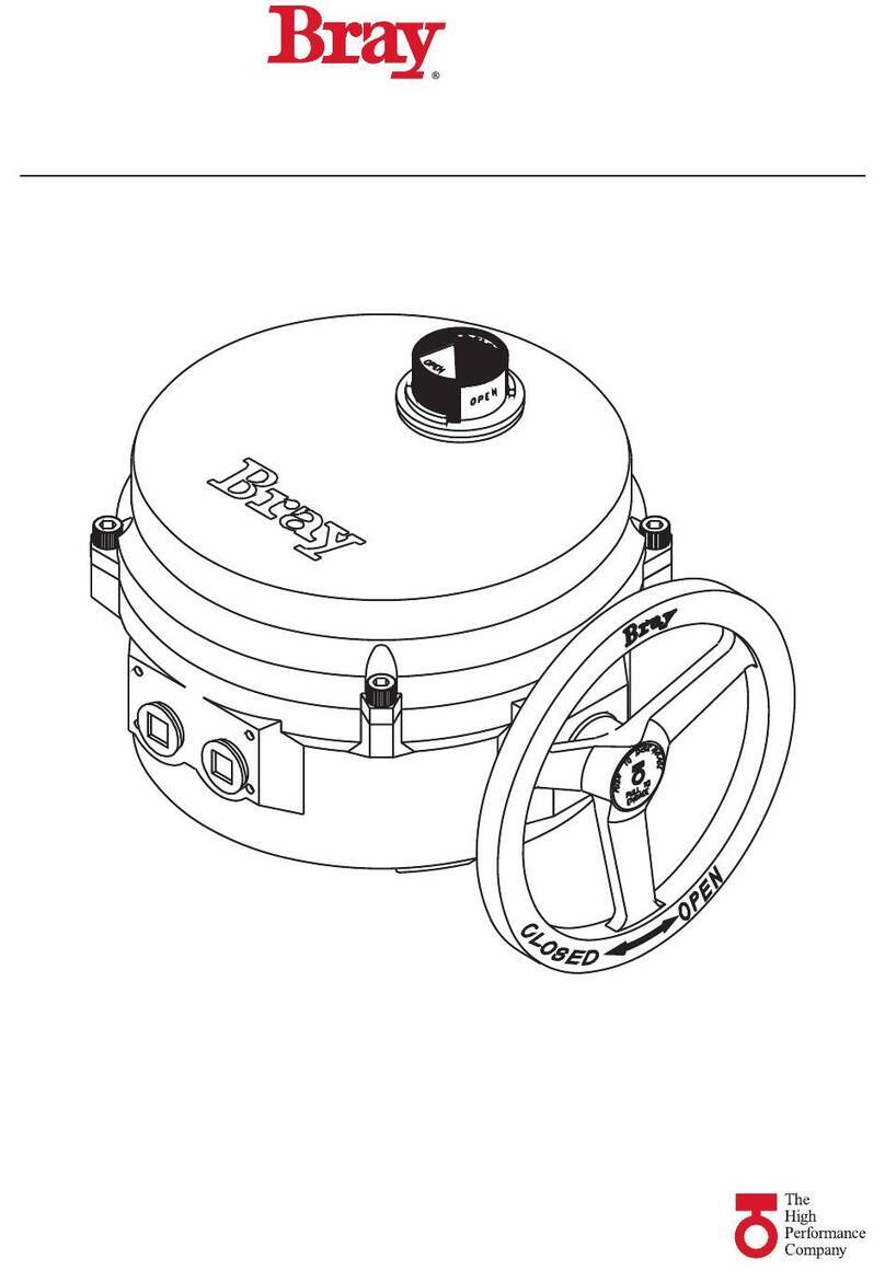 Bray 70-003-113-536 Series Operation and maintenance manual