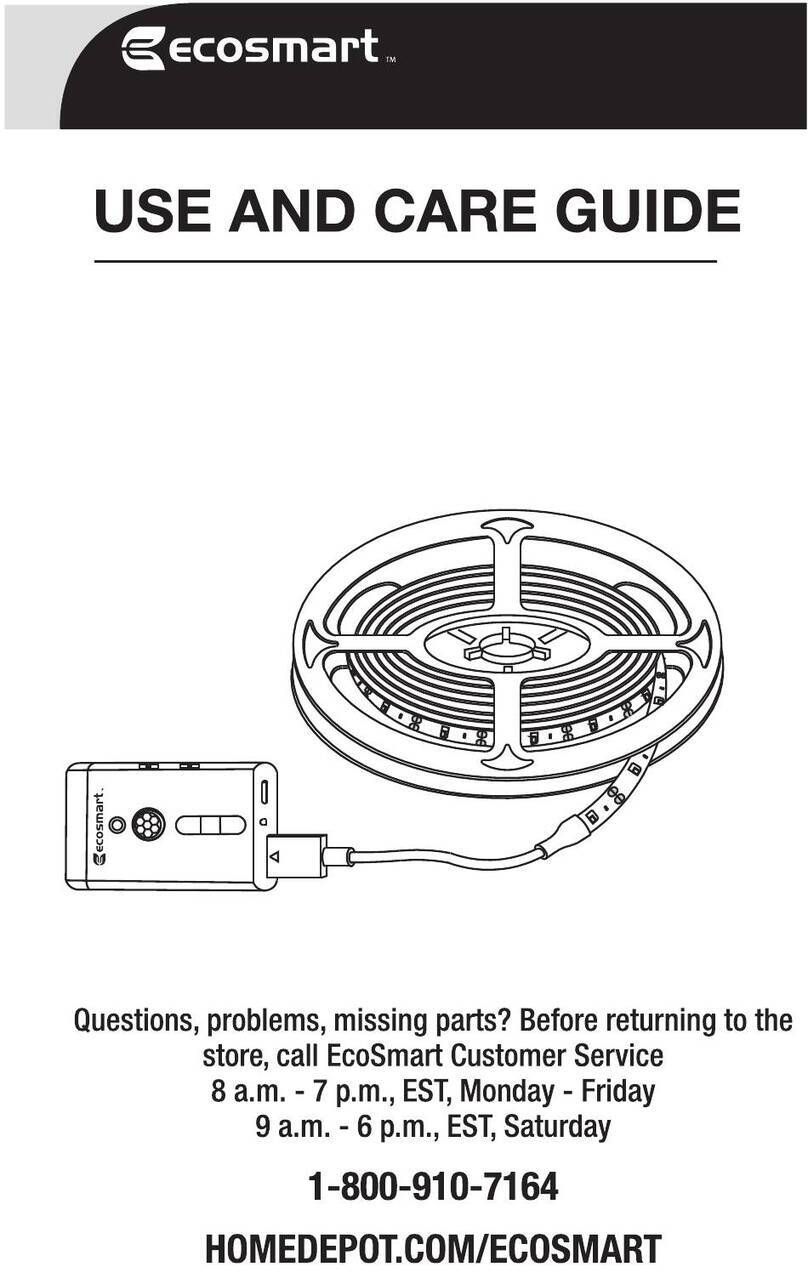 Eco-Smart LR411U-2.4X7IR-3M-1024 Use and care guide
