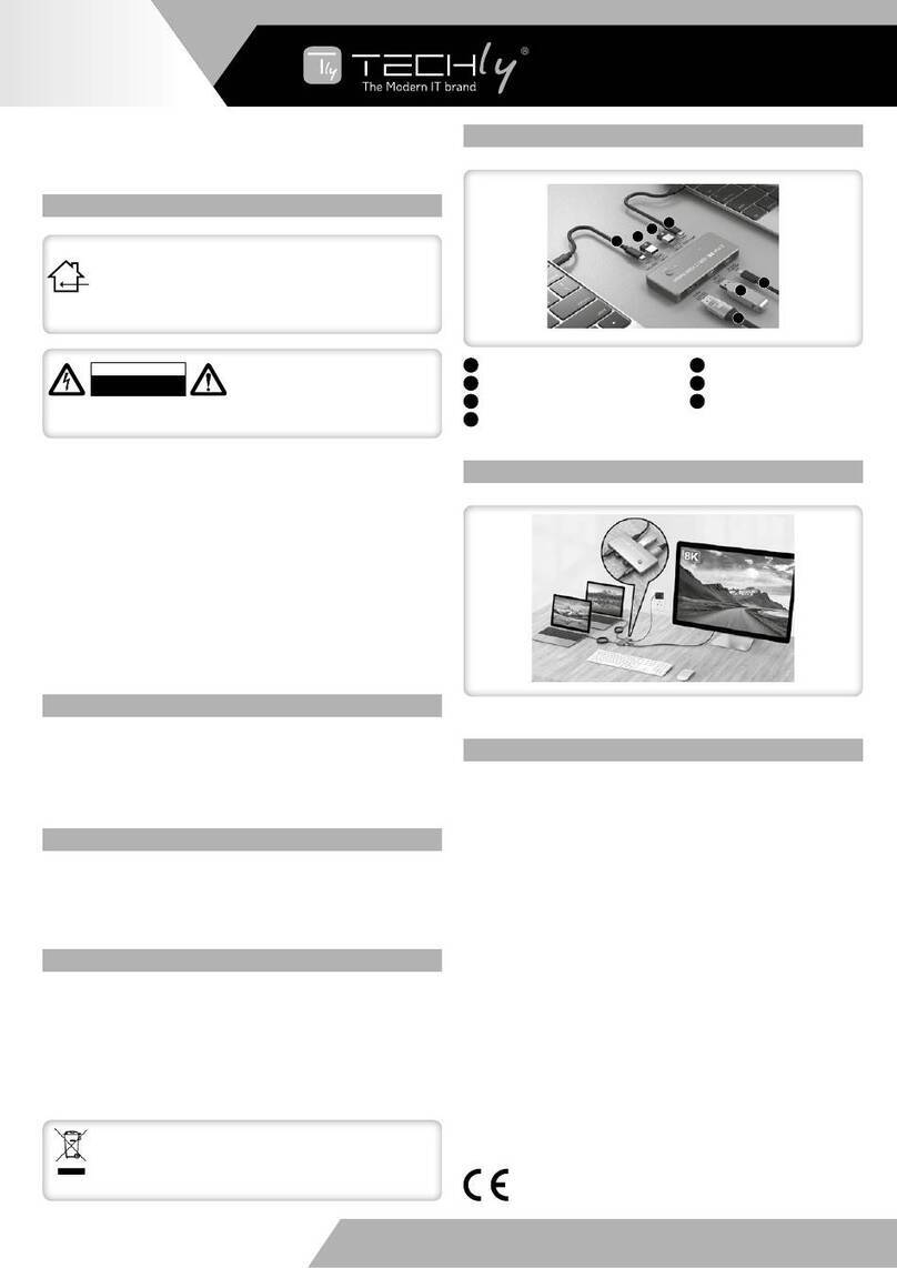 Techly IDATA KVM-DPC8K User manual