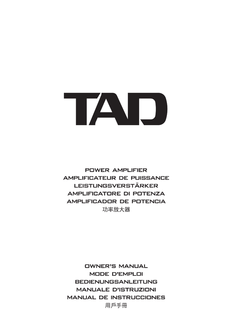 TAD TAD-M700 User manual