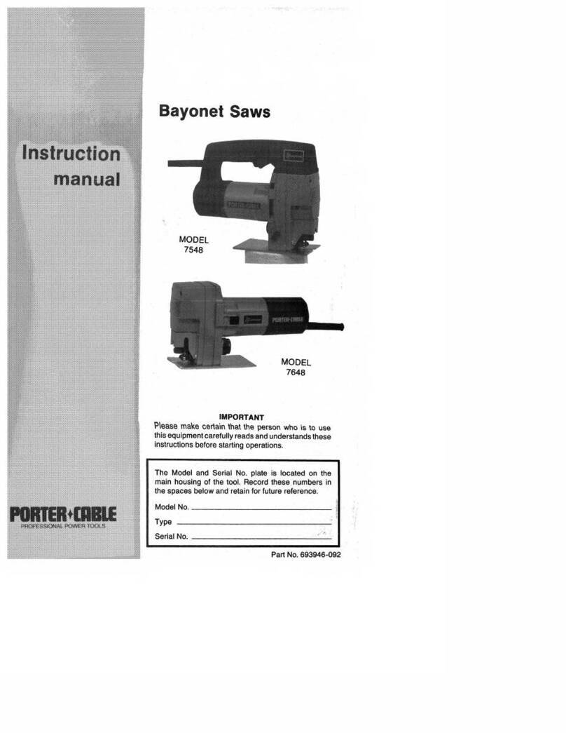 Porter-Cable 7548 instruction manual