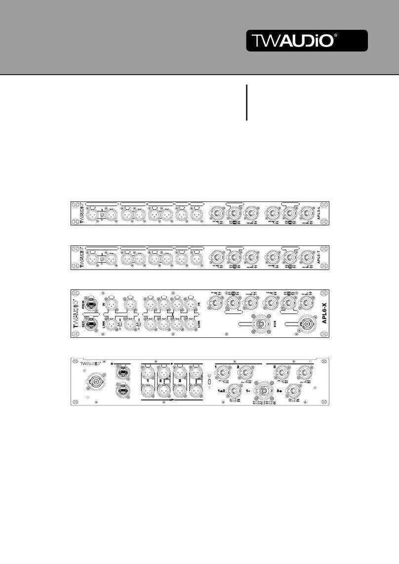 TW Audio SYSRACK-L Operation manual
