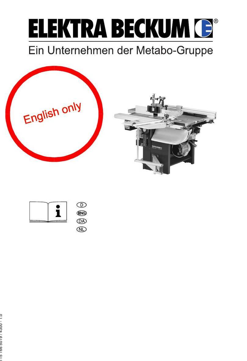 Metabo ELEKTRA BECKUM Multi 310 G User manual