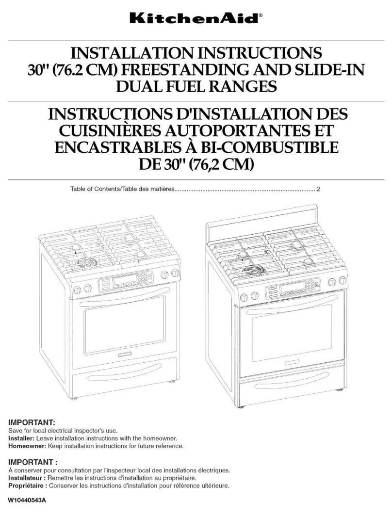 KitchenAid KDRS807XSP01 User manual