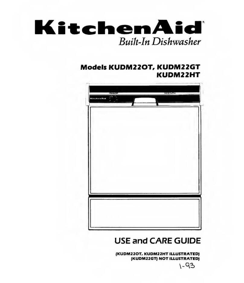 KitchenAid KUDM220T Use and care guide