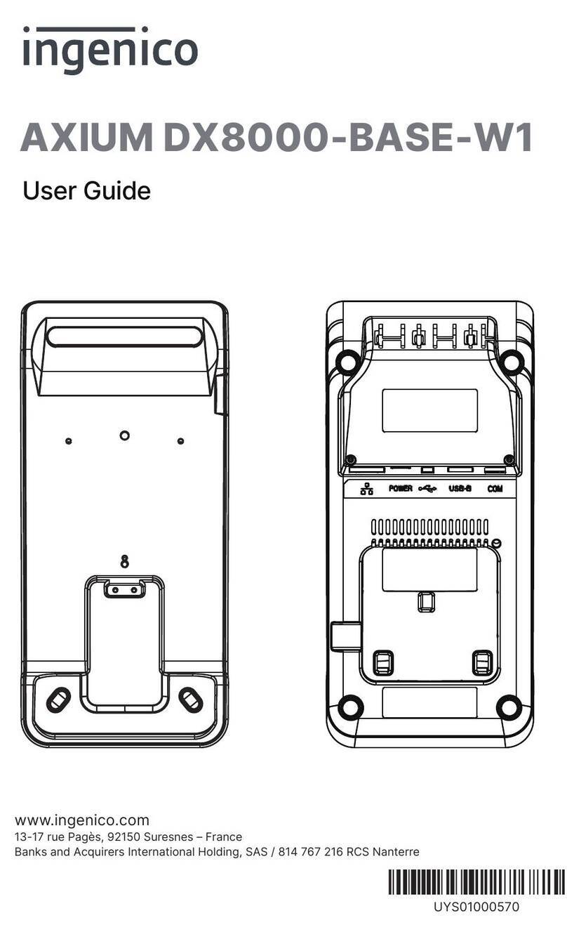 Ingenico AXIUM DX8000-BASE-W1 user guide
