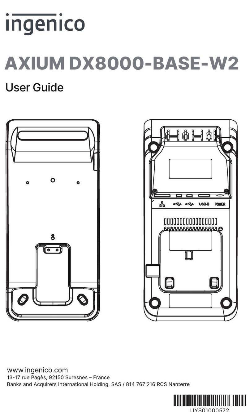 Ingenico AXIUM DX8000-BASE-W2 user guide
