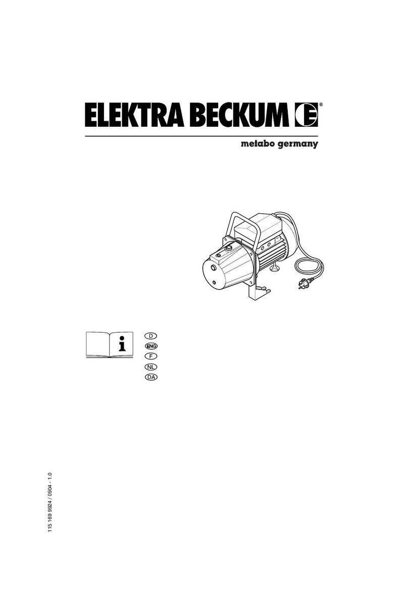 Elektra Beckum P 3000 G operating instructions Elektra Beckum P 3000 G operating instructions