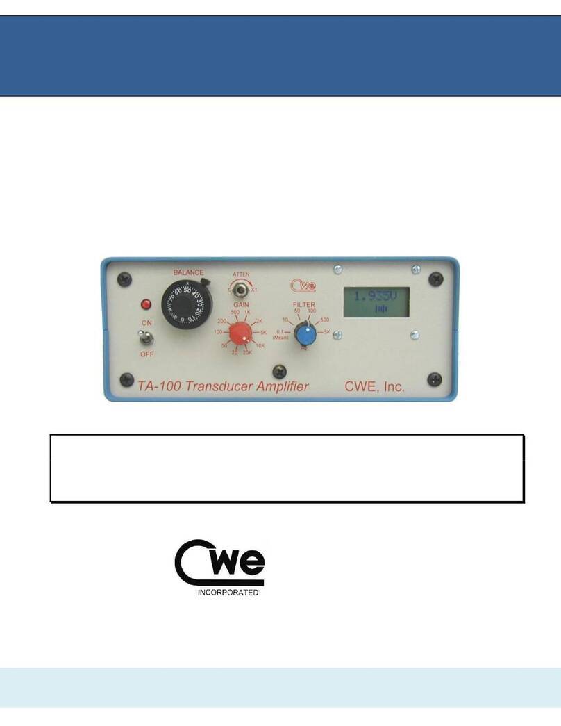 CWE TA-100 instruction manual