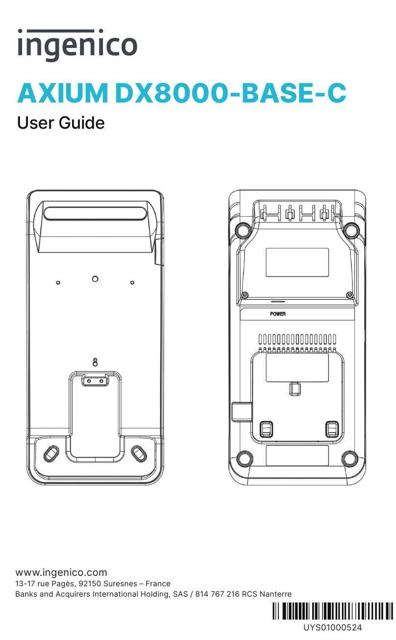 Ingenico AXIUM DX8000-BASE-C user guide
