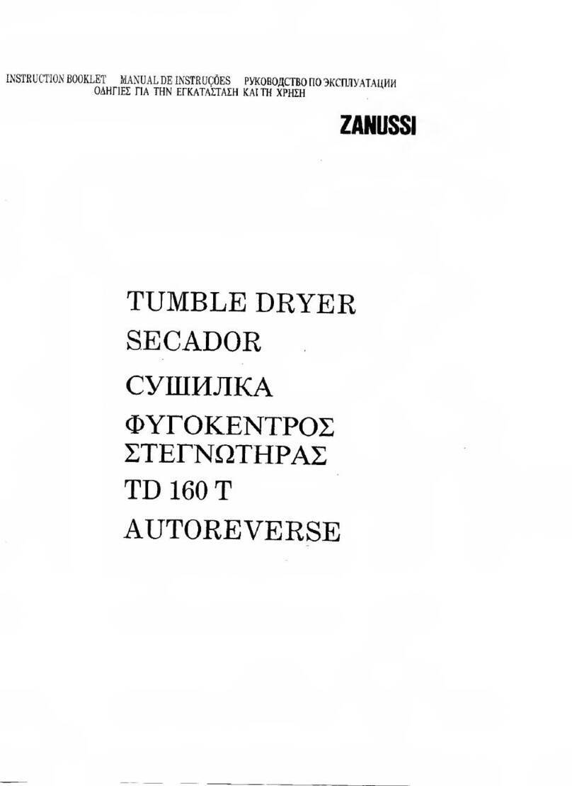 Zanussi TD 160 T User manual