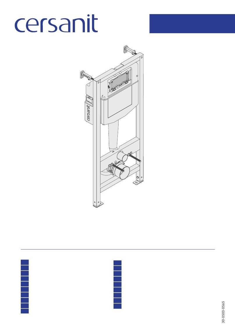 Cersanit AQUA 50 PNEU QF Installation and operating instructions