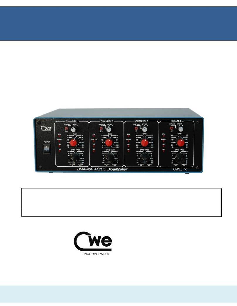 CWE BMA-400 instruction manual