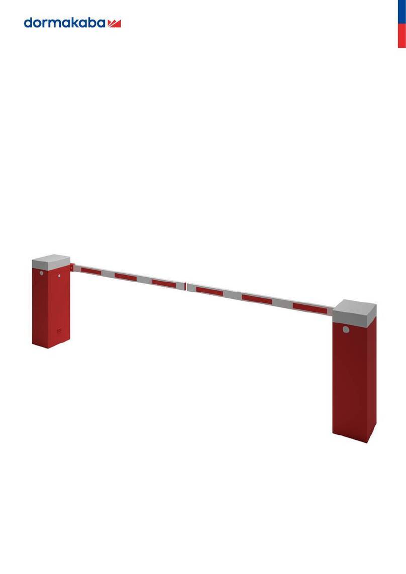 Dormakaba Boom Barrier operating instructions