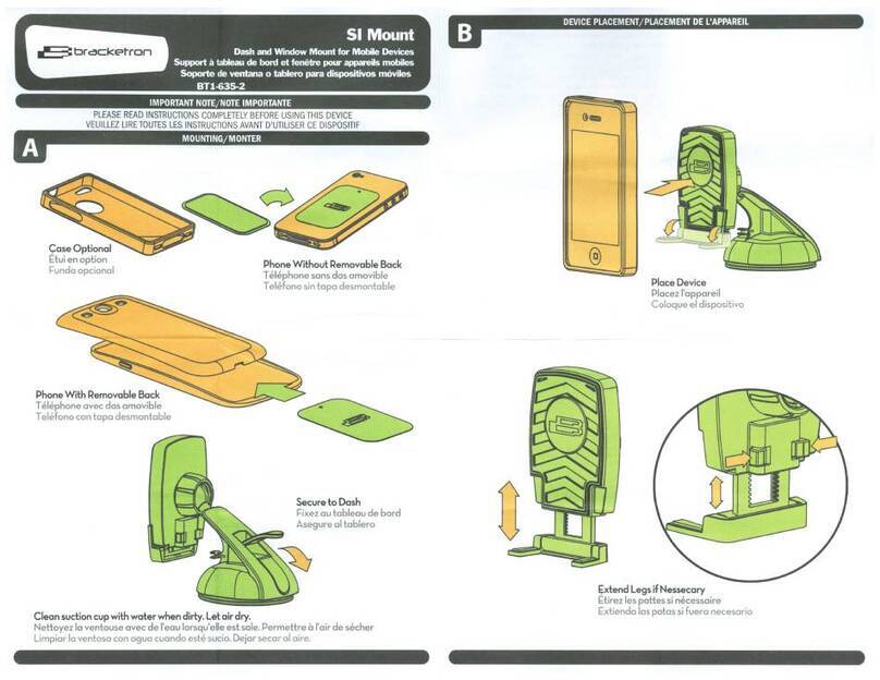 Bracketron SI Mount BT1-635-2 quick start guide