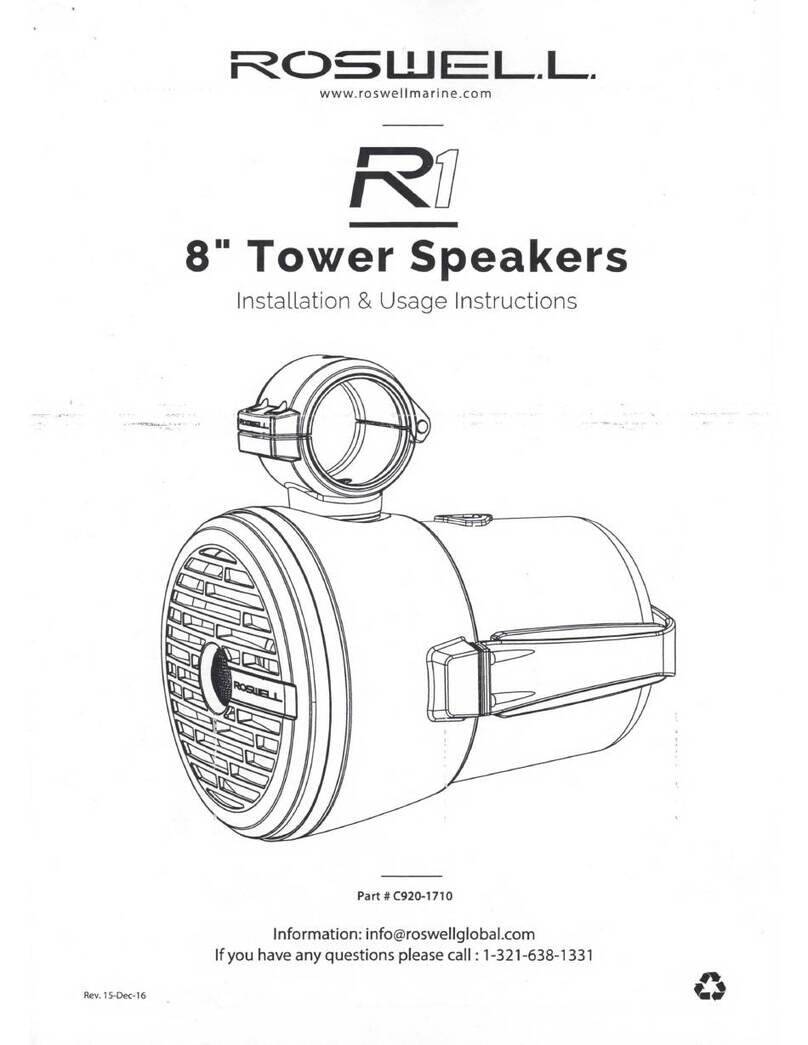 Roswell Cobalt Boats R1 Installation & Usage Instructions