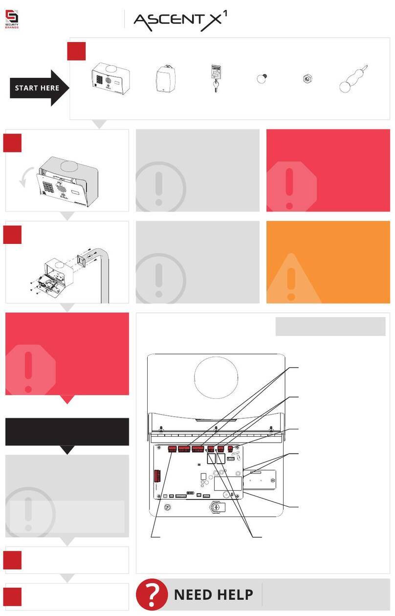 Security Brands ASCENT X1 User manual Security Brands ASCENT X1 User manual