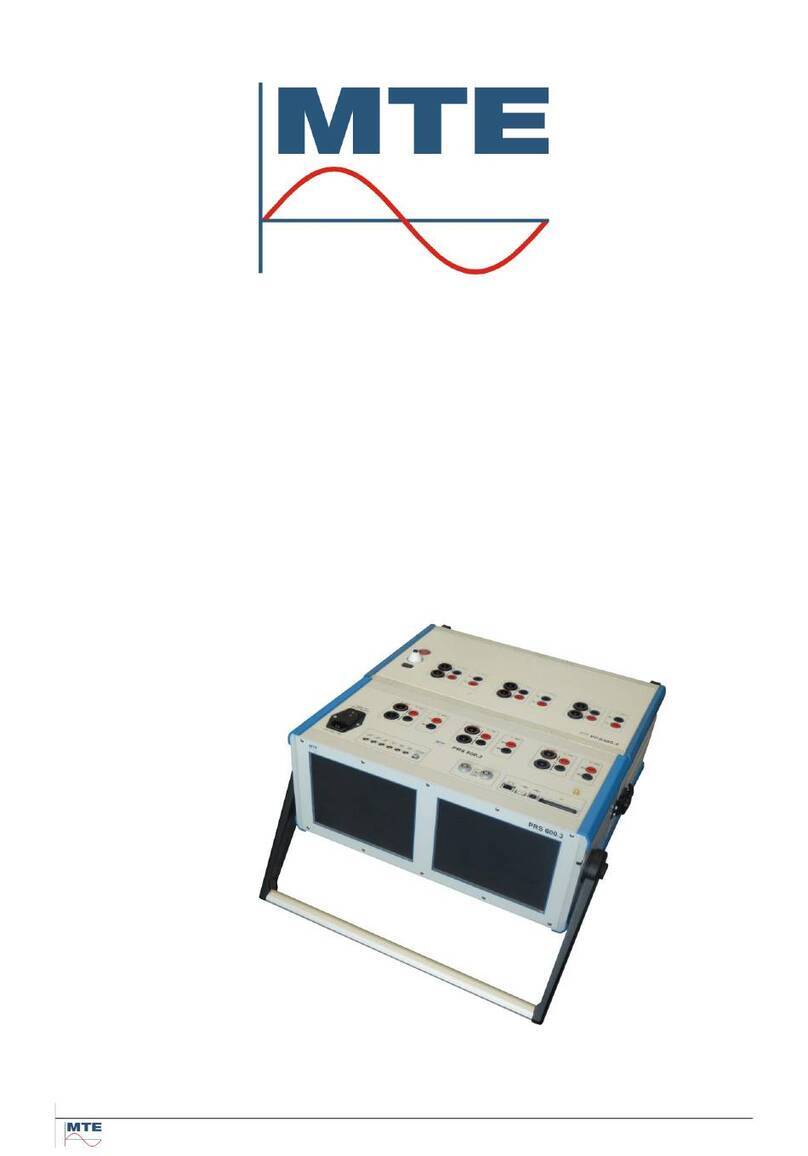 MTE PTS 400.3 PLUS Operation manual
