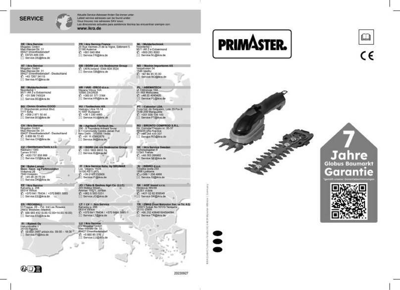 PrimAster PMGBS 7222 operating instructions