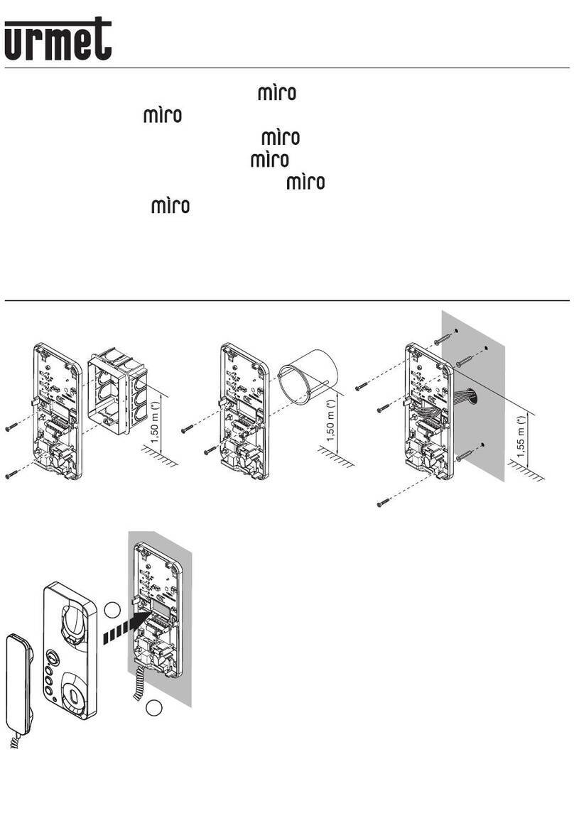 urmet domus MIRO 1122 Installation