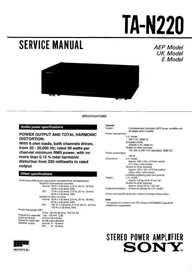 Sony TA-N220 User manual
