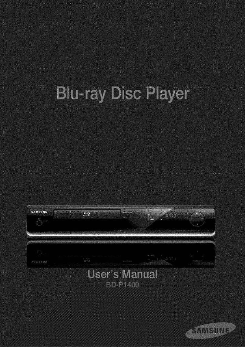 Samsung BD-P1400 User manual