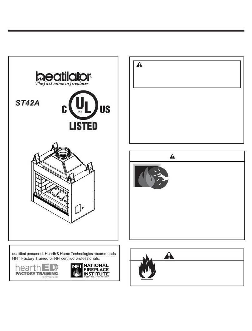Heatilator ST42A User manual