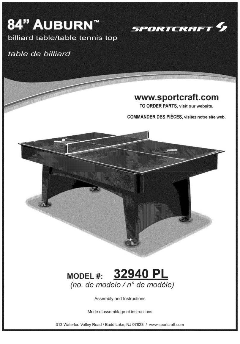 Sportcraft Auburn 32940 PL manual