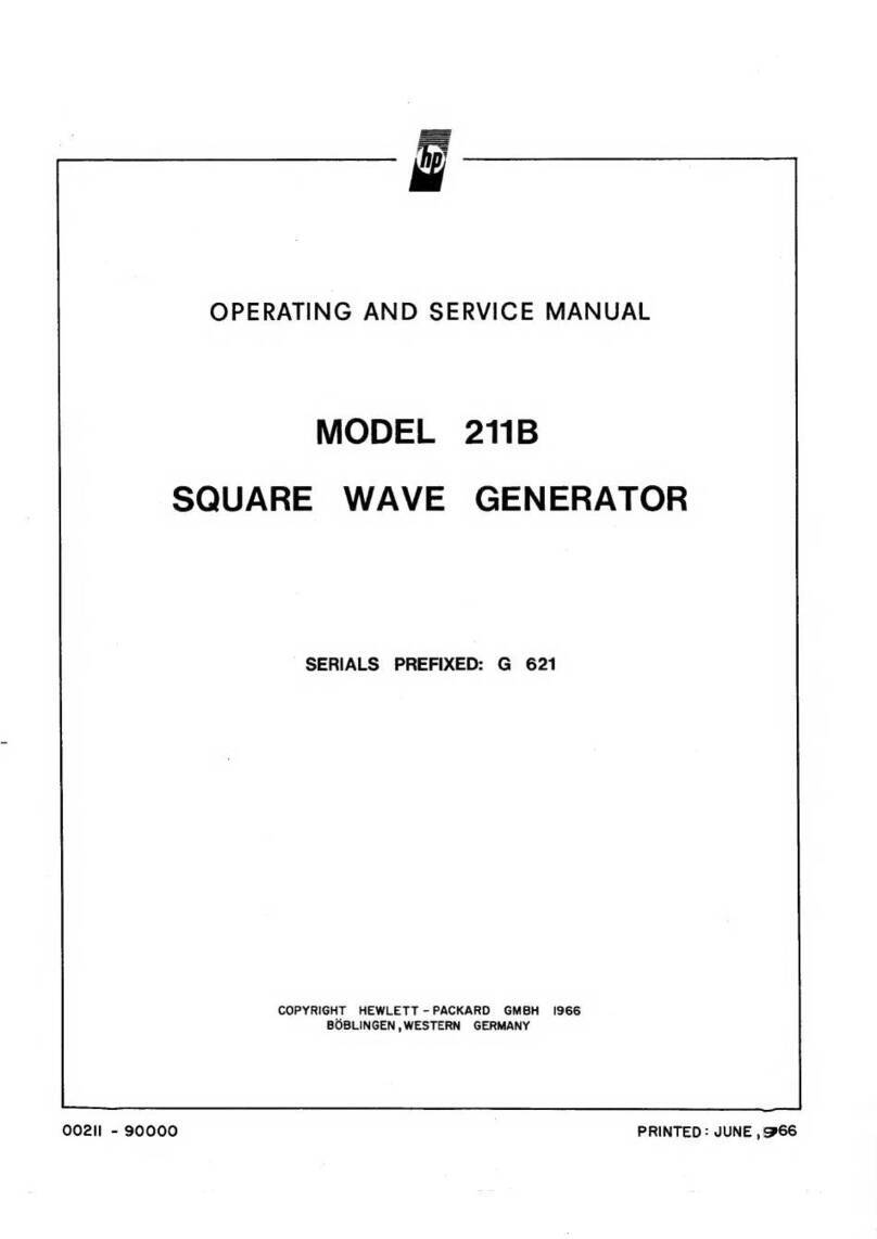 HP 211B Service manual