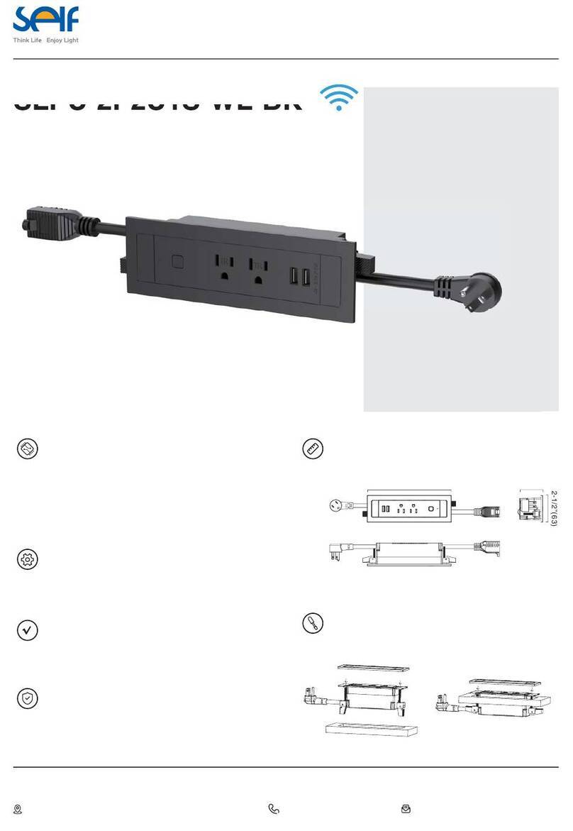 SELF SLPU-2P2U1S-WL-BK User manual
