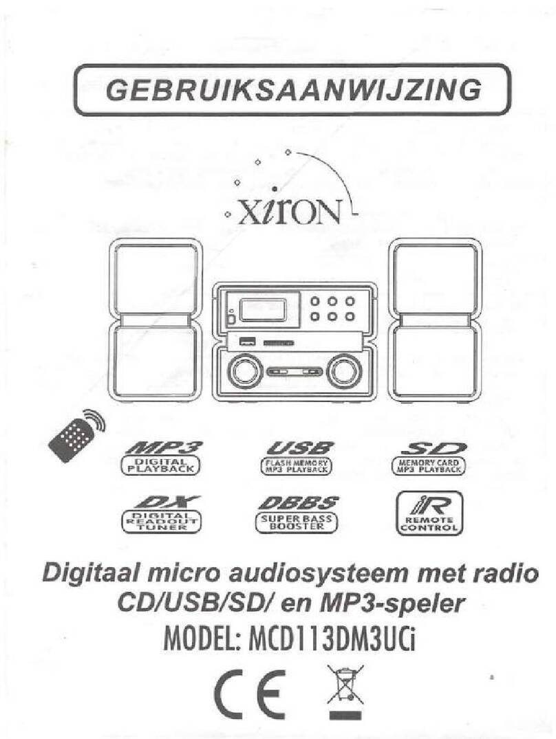 Xiron MCD113DM3UCi manual