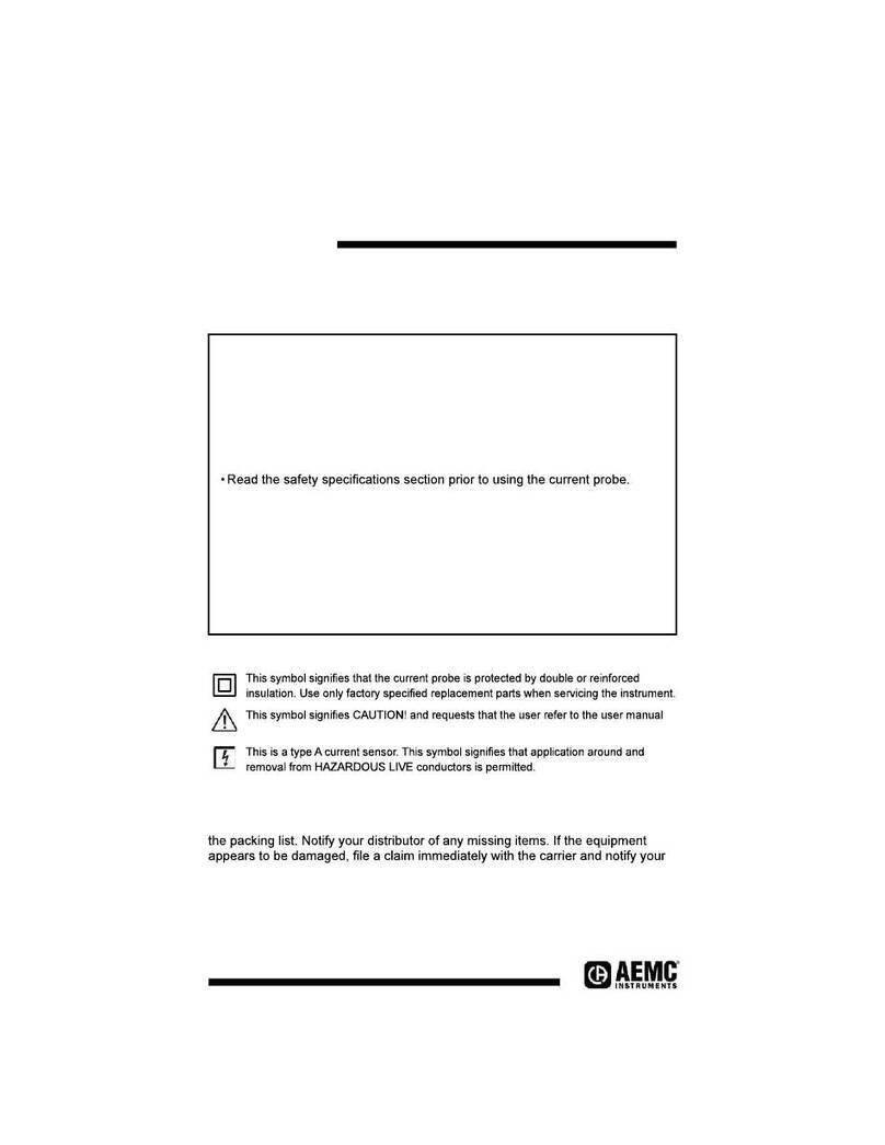 AEMC instruments MN185 User manual