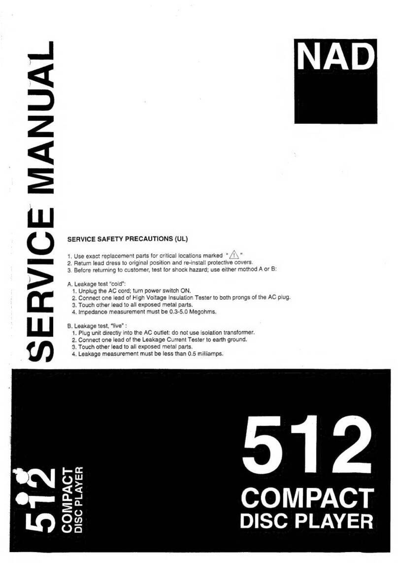 NAD Classic 512 Service manual