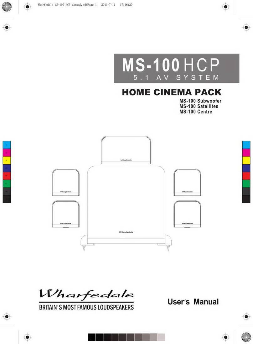 Wharfedale Pro MS-100HCP user manual