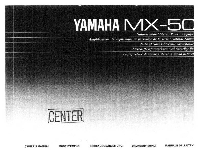 Yamaha MX-50 User manual