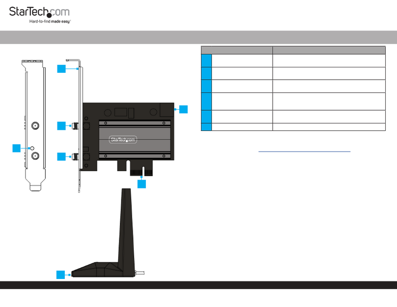 StarTech.com PAX2235-WIFI-6E-CARD User manual