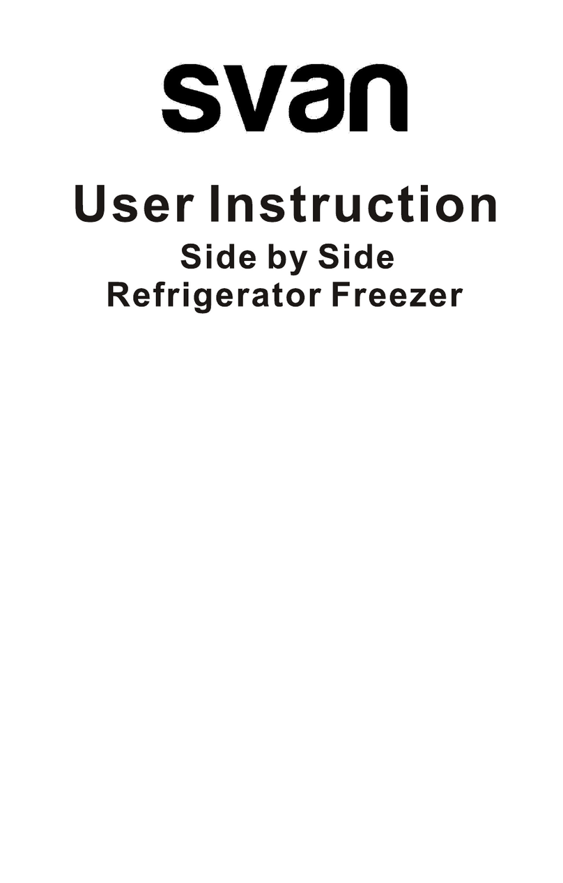 Svan SA18900FNFX Installation instructions Svan SA18900FNFX Installation instructions