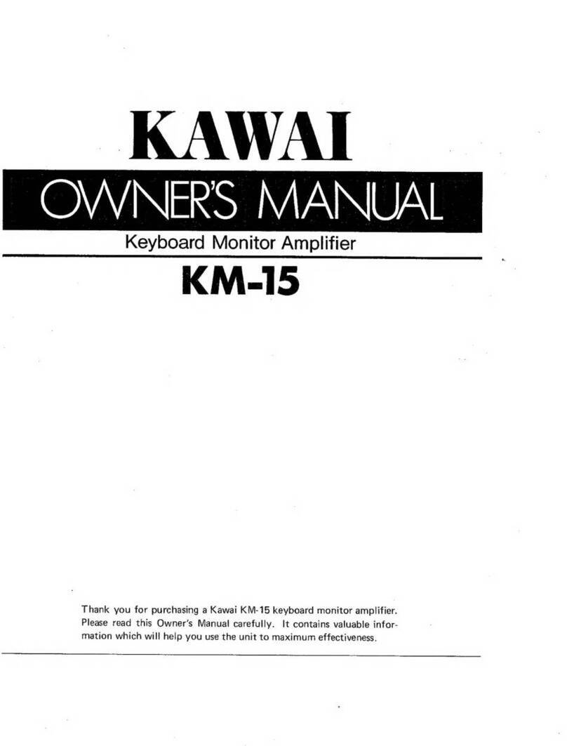 Kawai KM-15 owner's manual