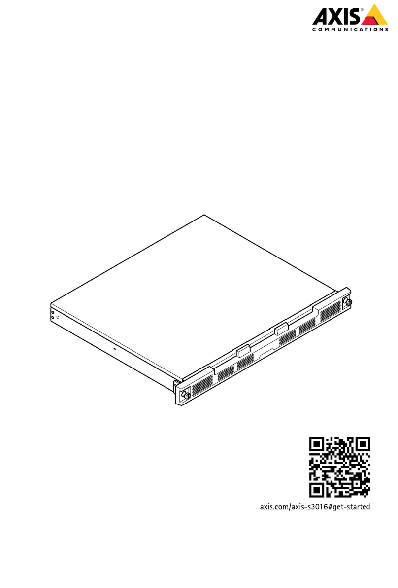 Axis S3016 User manual