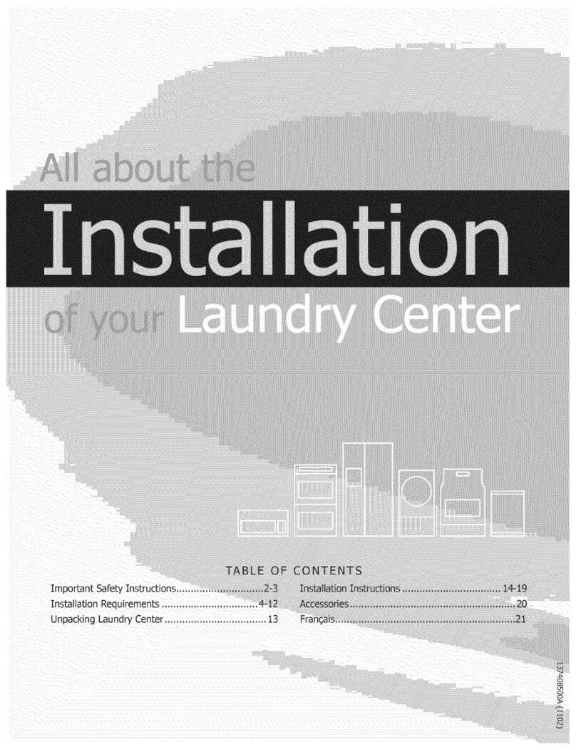 Frigidaire CFLE1011MW0 User manual Frigidaire CFLE1011MW0 User manual